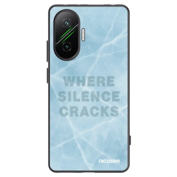 Picasee silikonowe czarne etui na Xiaomi Poco F7 5G - SILENCE