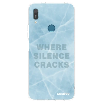 Picasee silikonowe przeźroczyste etui na Huawei Y6 2019 - SILENCE