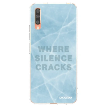 Picasee silikonowe przeźroczyste etui na Samsung Galaxy A70 A705F - SILENCE