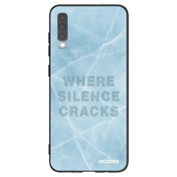 Picasee silikonowe czarne etui na Samsung Galaxy A70 A705F - SILENCE