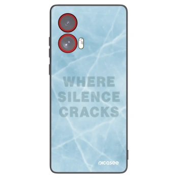 Picasee silikonowe czarne etui na Motorola Edge 50 Fusion - SILENCE