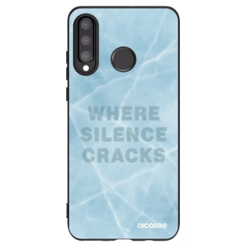 Picasee silikonowe czarne etui na Huawei P30 Lite - SILENCE