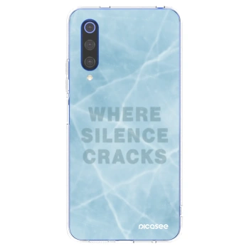 Picasee silikonowe przeźroczyste etui na Xiaomi Mi 9 SE - SILENCE
