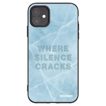 Picasee silikonowe czarne etui na Apple iPhone 11 - SILENCE