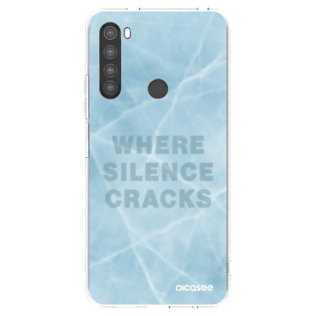 Picasee silikonowe przeźroczyste etui na Xiaomi Redmi Note 8 - SILENCE