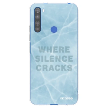 Picasee silikonowe przeźroczyste etui na Xiaomi Redmi Note 8T - SILENCE