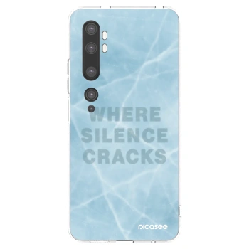 Picasee silikonowe przeźroczyste etui na Xiaomi Mi Note 10 (Pro) - SILENCE