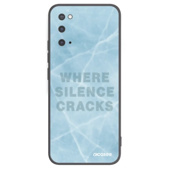 Picasee silikonowe czarne etui na Samsung Galaxy S20 G980F - SILENCE