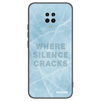 Picasee silikonowe czarne etui na Xiaomi Redmi Note 9 Pro - SILENCE