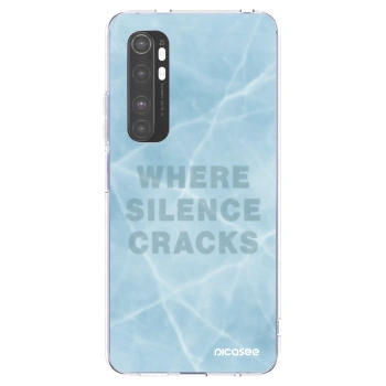 Picasee silikonowe przeźroczyste etui na Xiaomi Mi Note 10 Lite - SILENCE