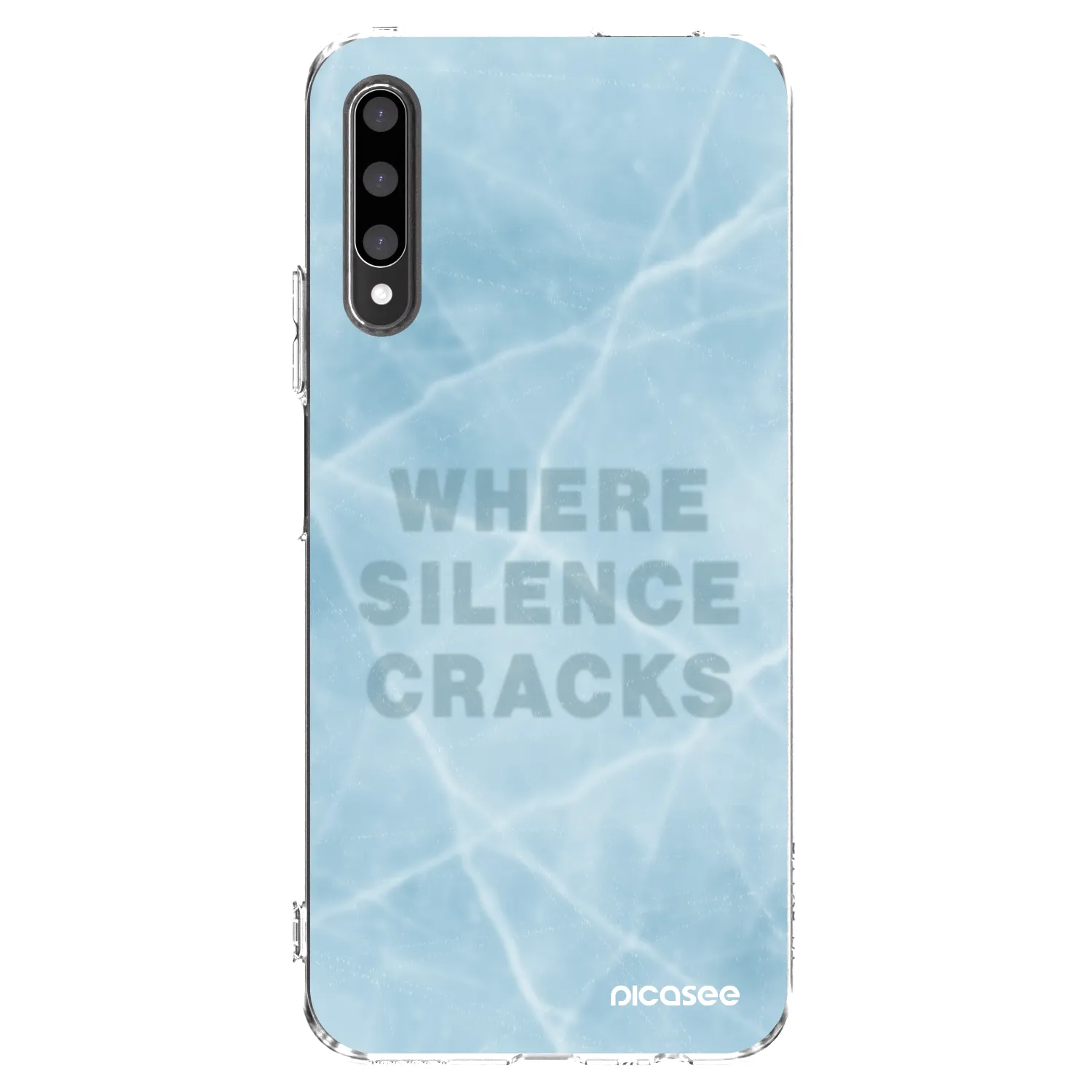 Picasee silikonowe przeźroczyste etui na Honor 9X Pro - SILENCE