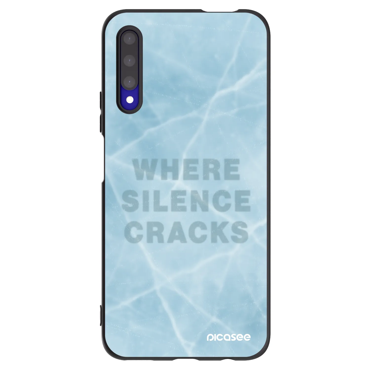Picasee silikonowe czarne etui na Honor 9X Pro - SILENCE