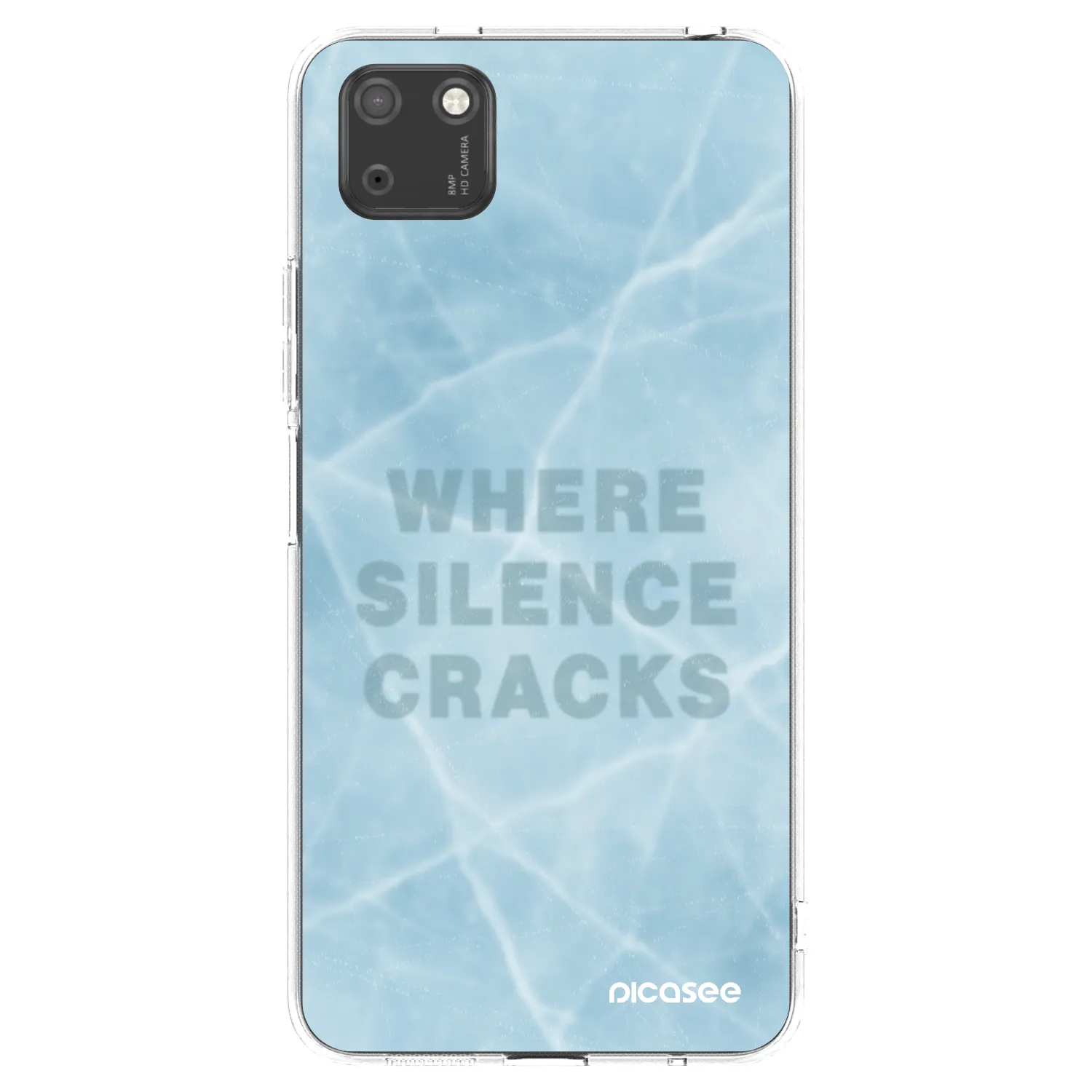 Picasee silikonowe przeźroczyste etui na Huawei Y5P - SILENCE
