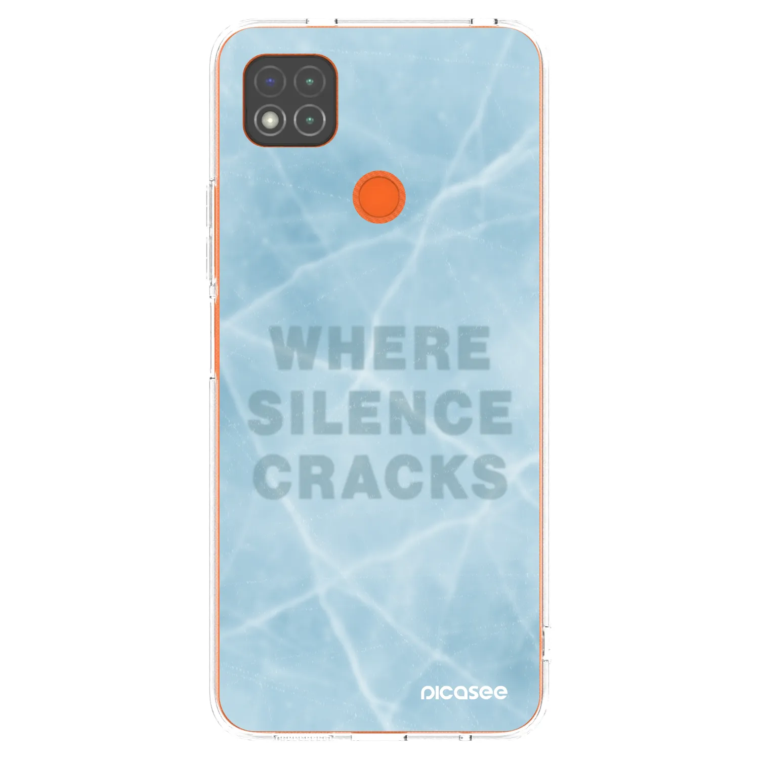 Picasee silikonowe przeźroczyste etui na Xiaomi Redmi 9C - SILENCE