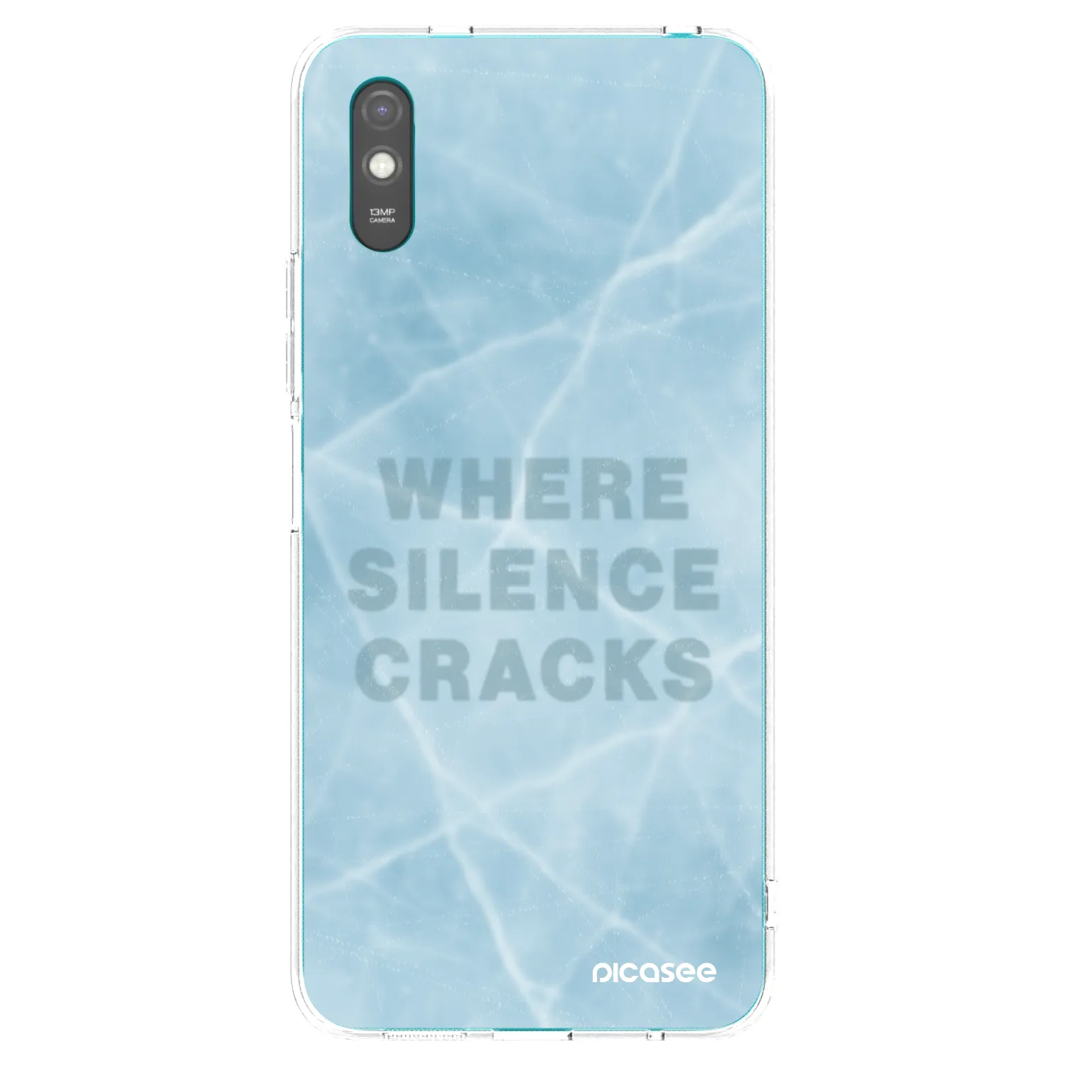 Picasee silikonowe przeźroczyste etui na Xiaomi Redmi 9A - SILENCE