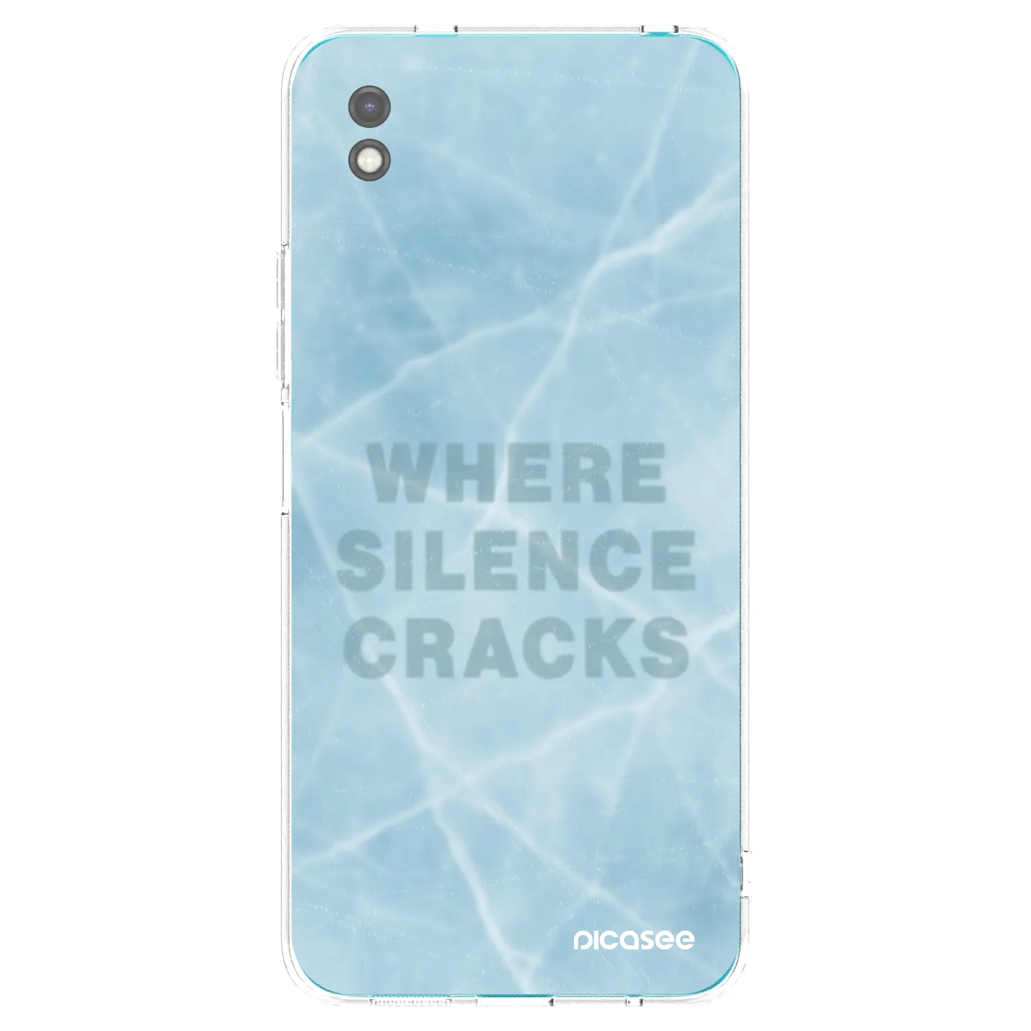 Picasee silikonowe czarne etui na Xiaomi Redmi 9A - SILENCE