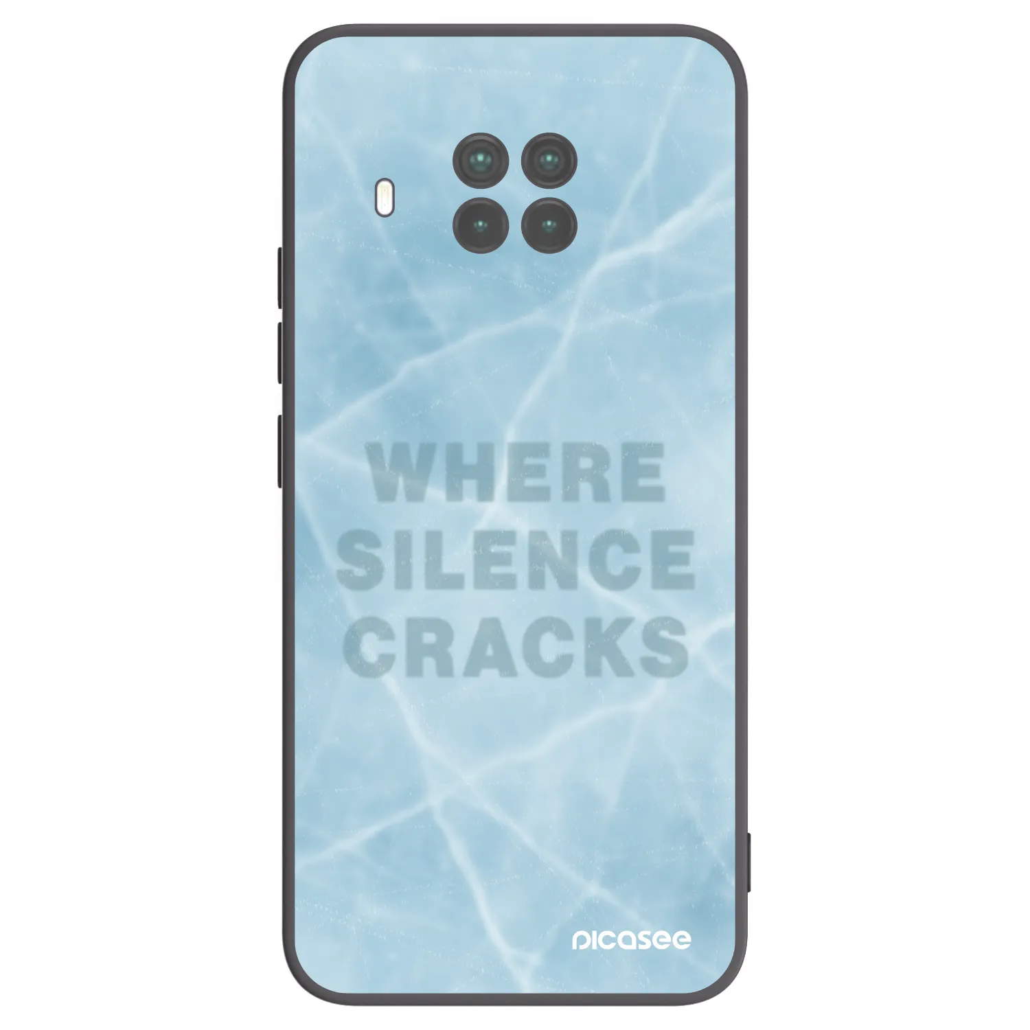 Picasee silikonowe czarne etui na Xiaomi Mi 10T Lite - SILENCE
