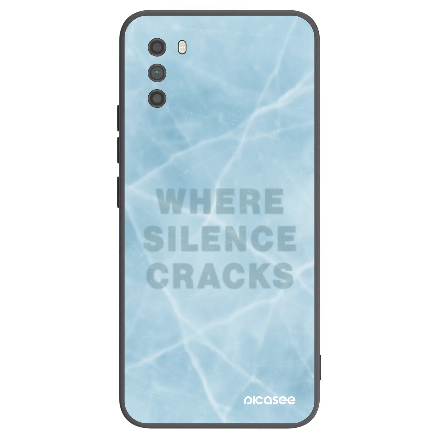 Picasee silikonowe czarne etui na Xiaomi Poco M3 - SILENCE