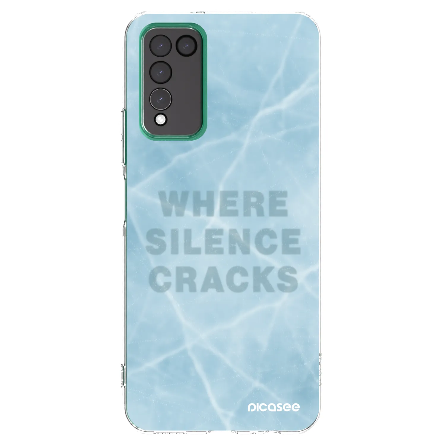 Picasee silikonowe przeźroczyste etui na Honor 10X Lite - SILENCE