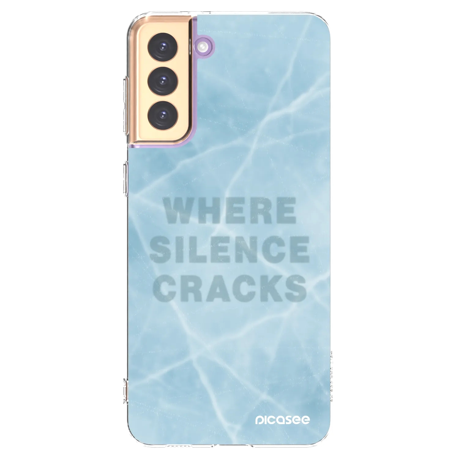 Picasee silikonowe przeźroczyste etui na Samsung Galaxy S21+ 5G G996F - SILENCE