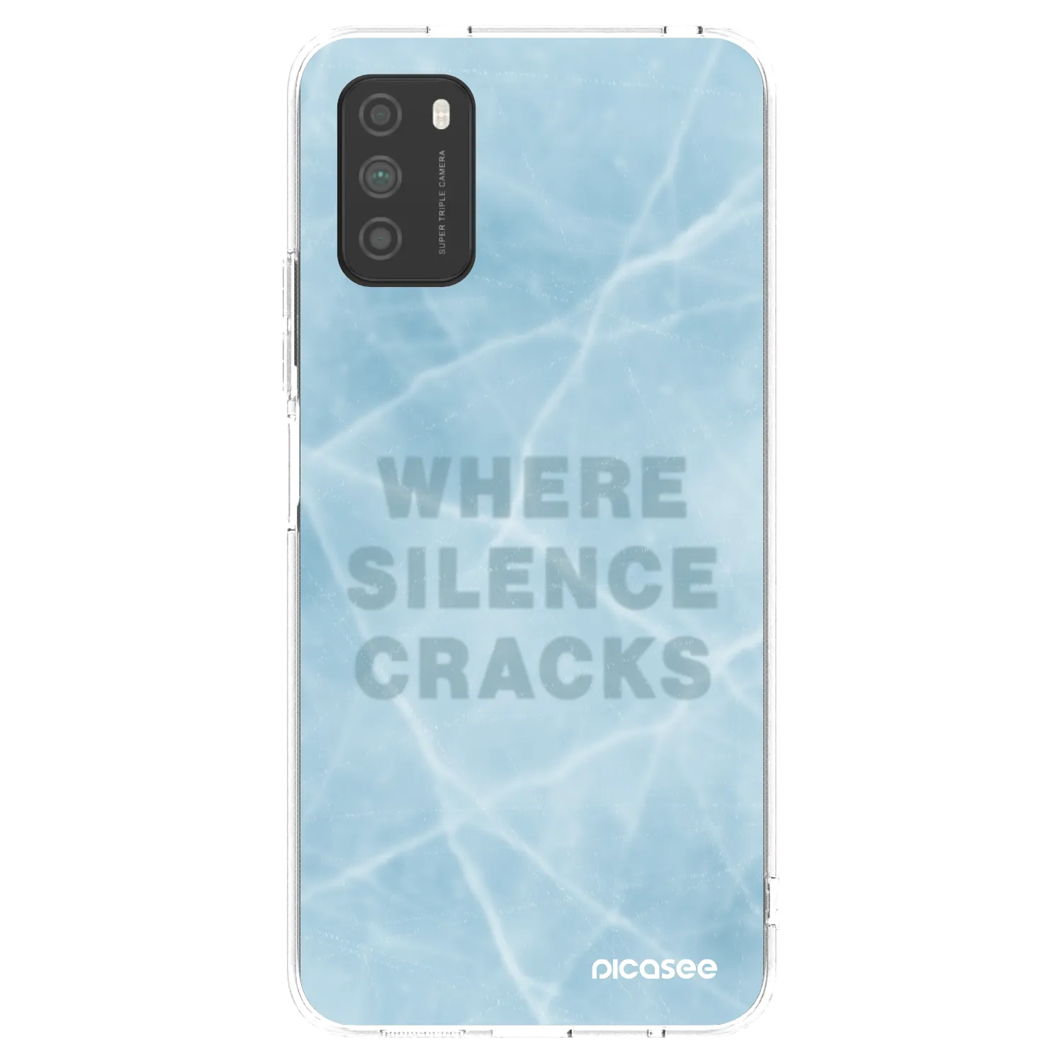 Picasee silikonowe przeźroczyste etui na Xiaomi Poco M3 - SILENCE