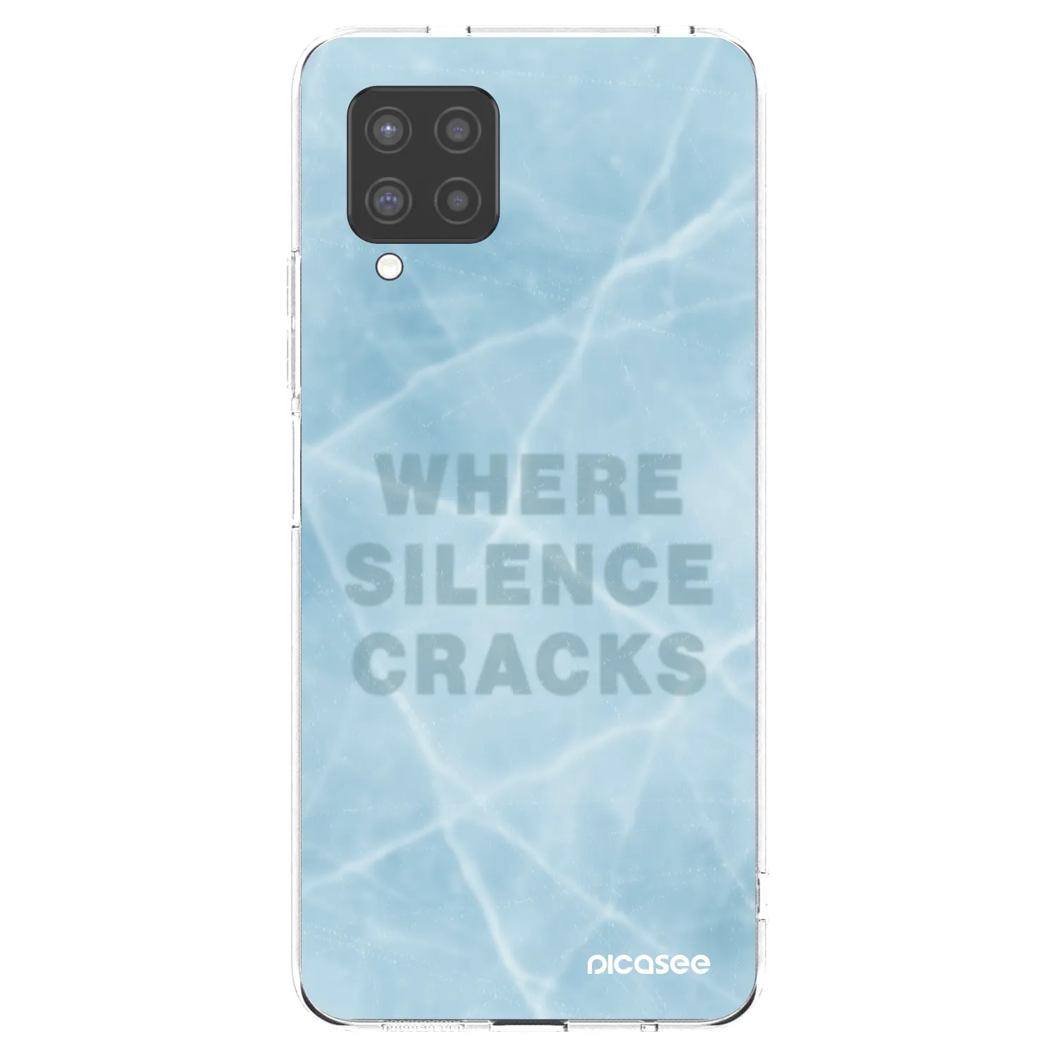 Picasee silikonowe przeźroczyste etui na Samsung Galaxy A42 A426B - SILENCE