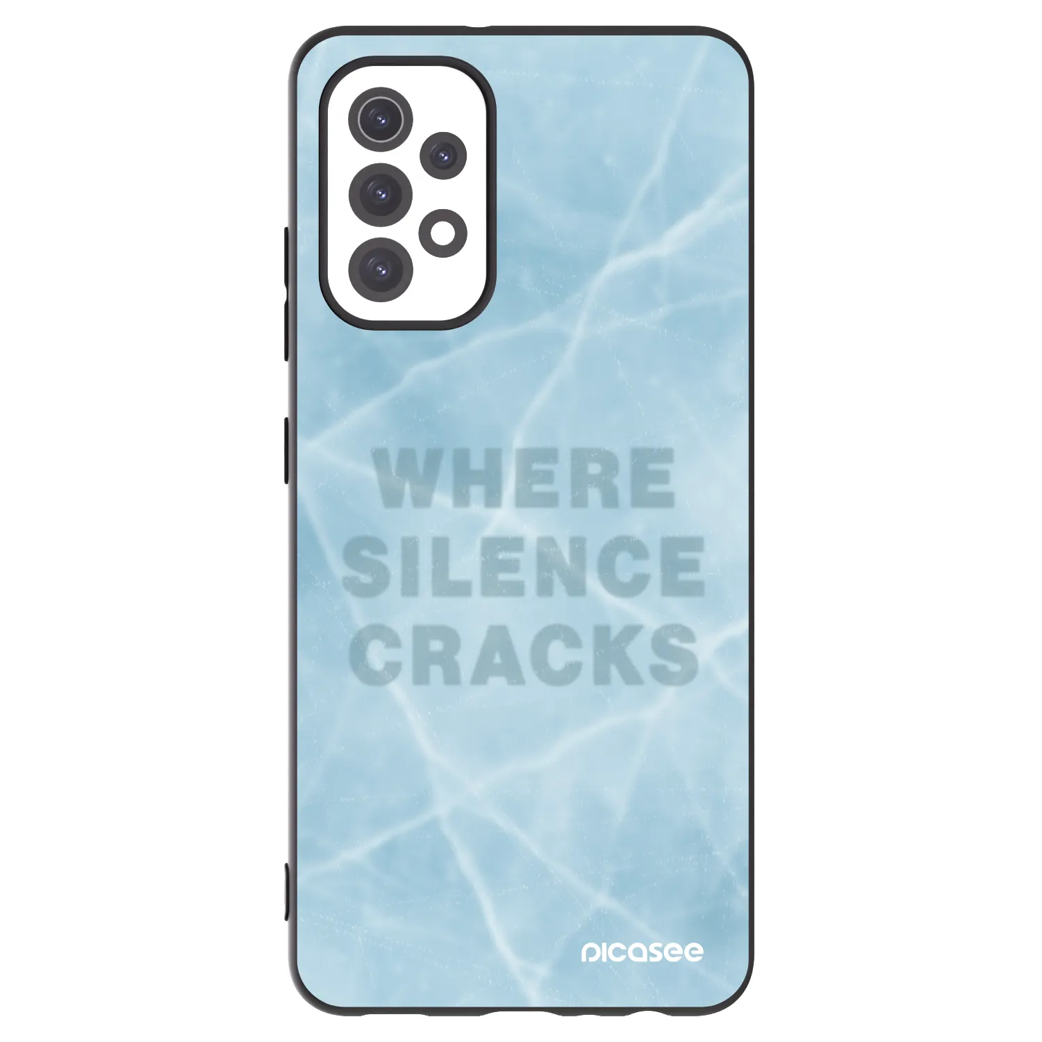 Picasee silikonowe czarne etui na Samsung Galaxy A32 5G A326B - SILENCE