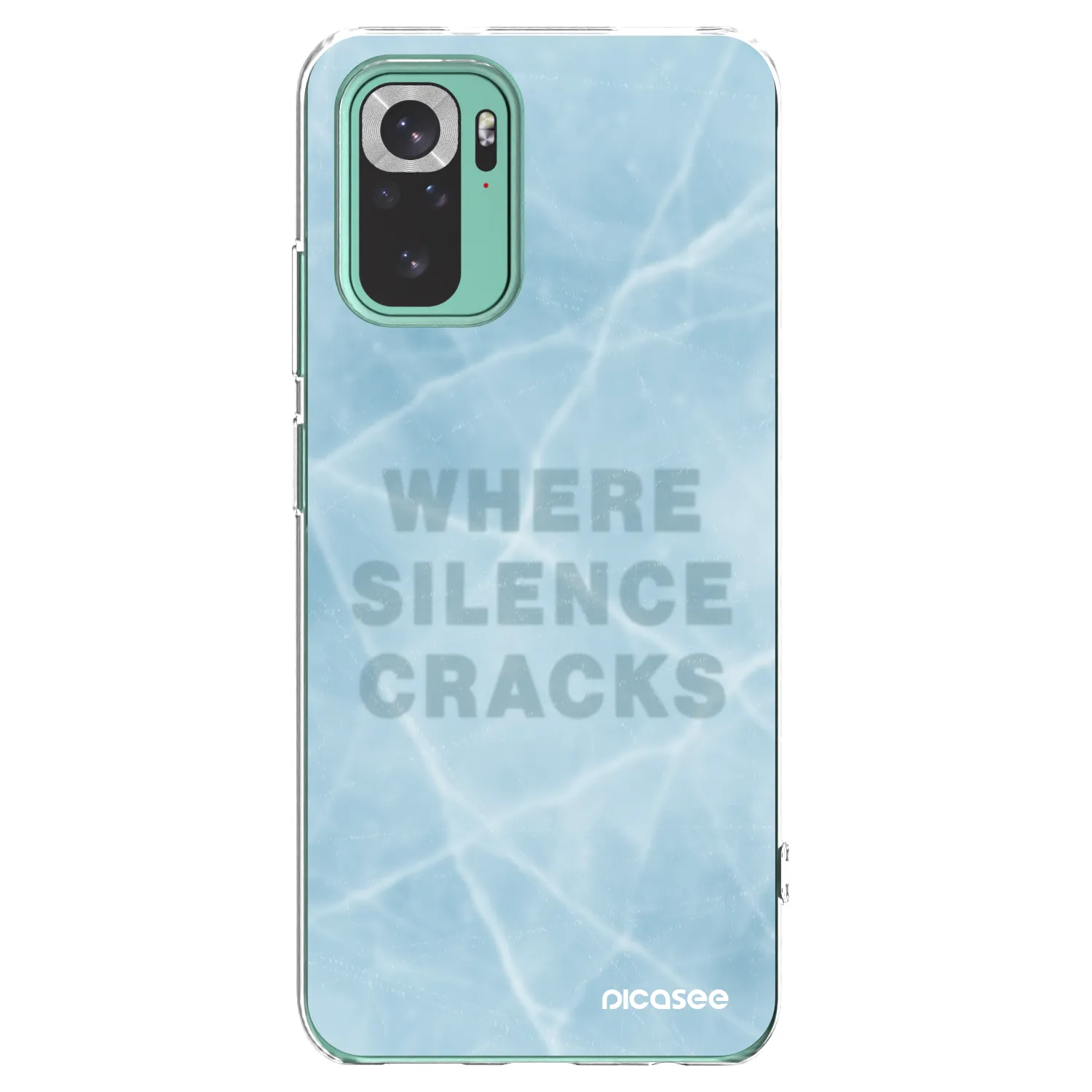 Picasee silikonowe przeźroczyste etui na Xiaomi Redmi Note 10 Pro - SILENCE
