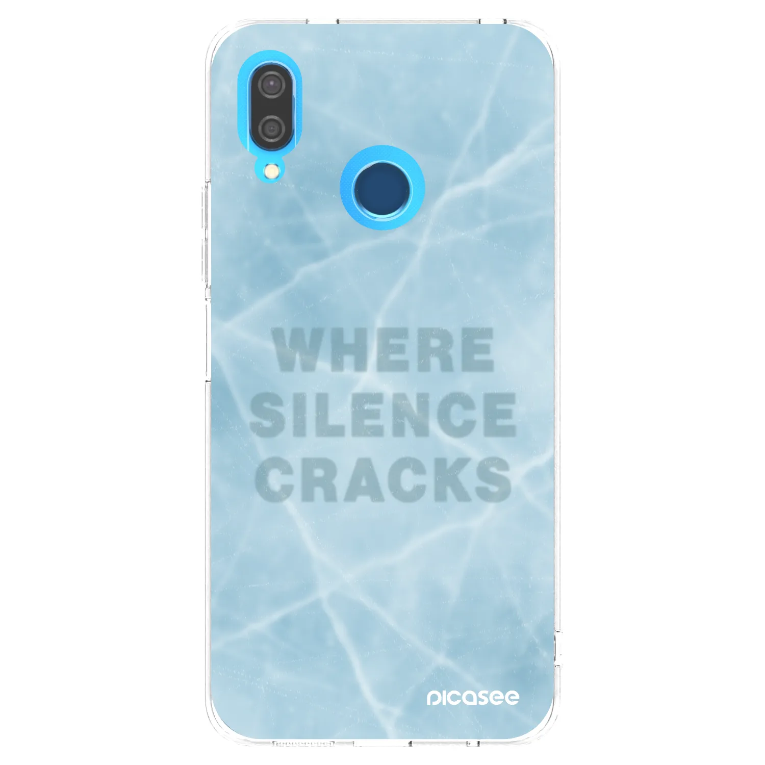 Picasee silikonowe przeźroczyste etui na Huawei P20 Lite - SILENCE