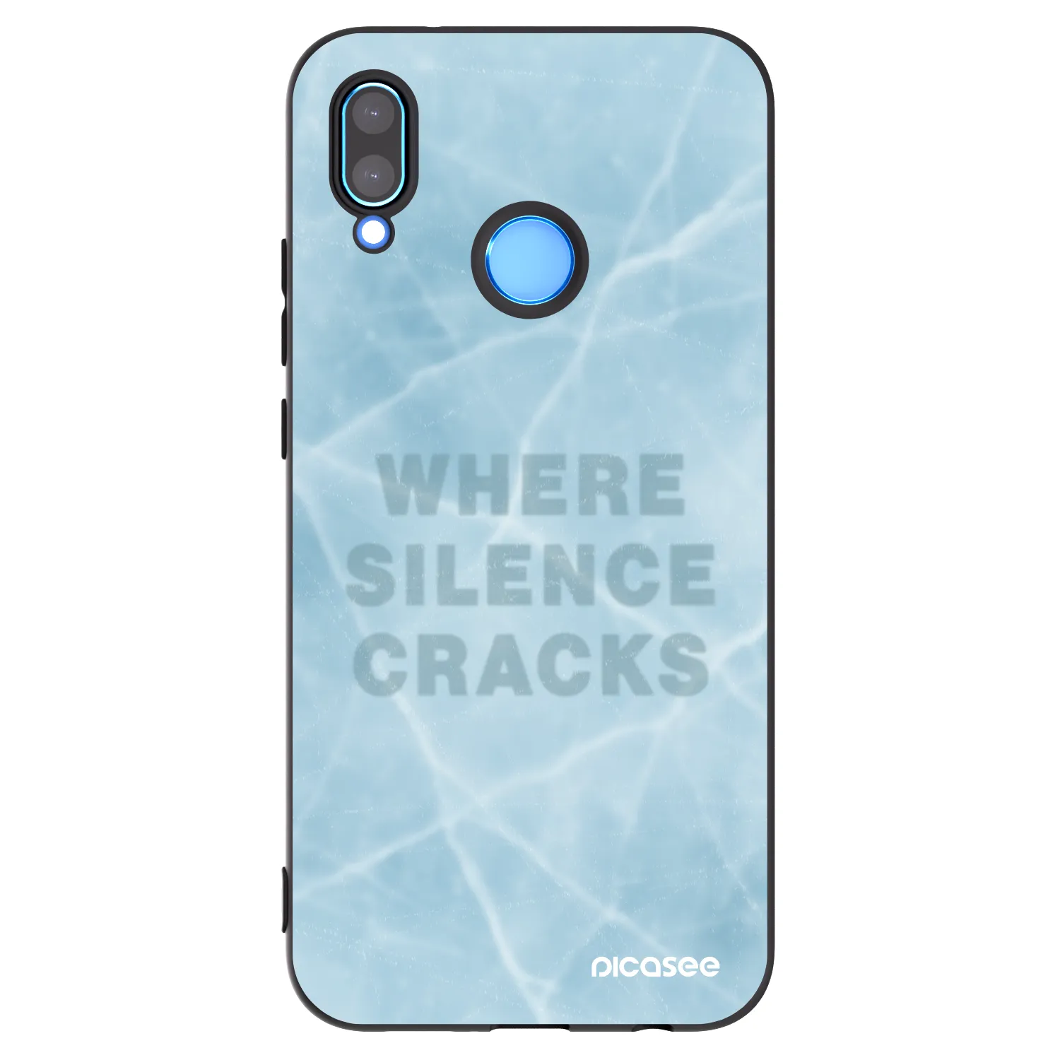 Picasee silikonowe czarne etui na Huawei P20 Lite - SILENCE