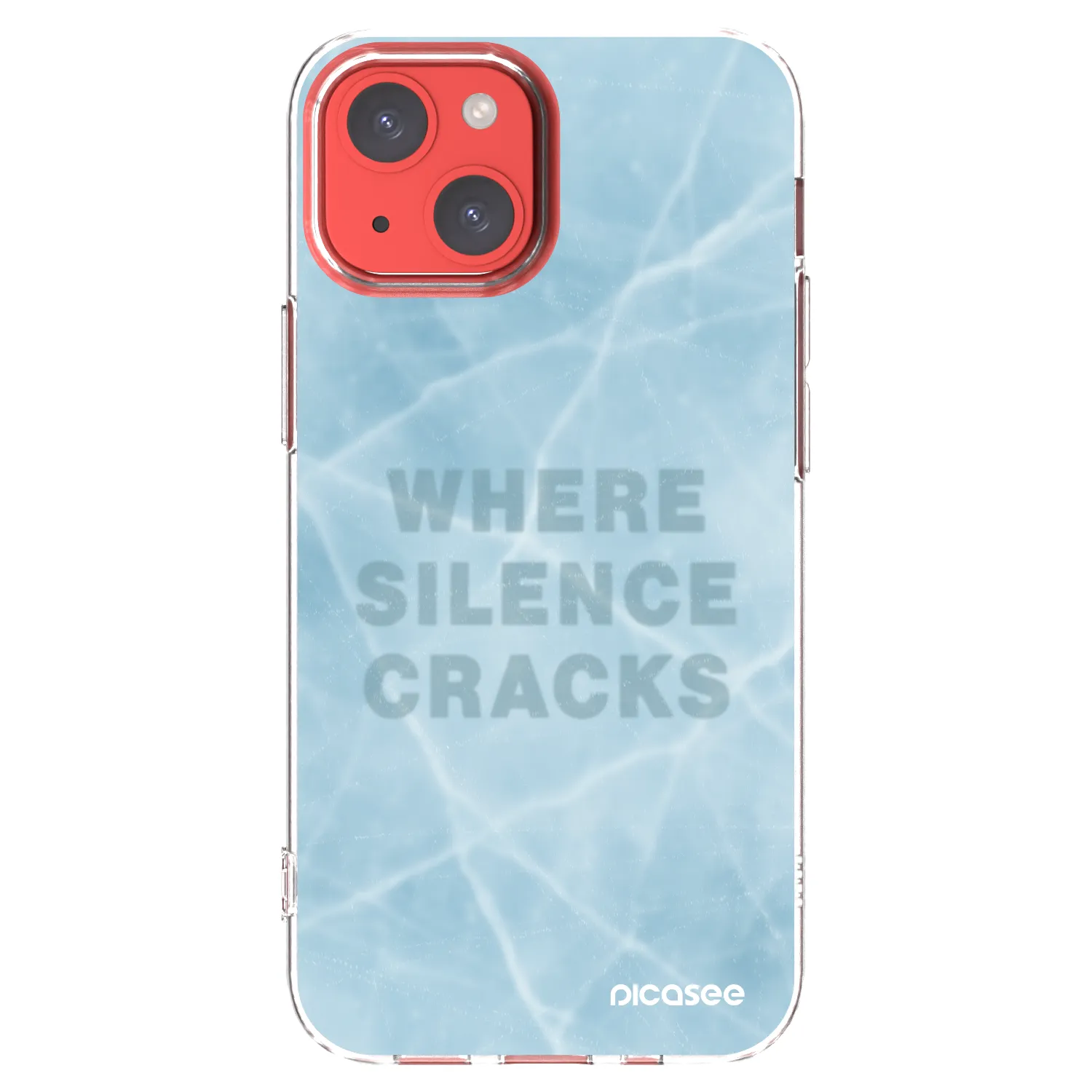 Picasee silikonowe przeźroczyste etui na Apple iPhone 13 mini - SILENCE