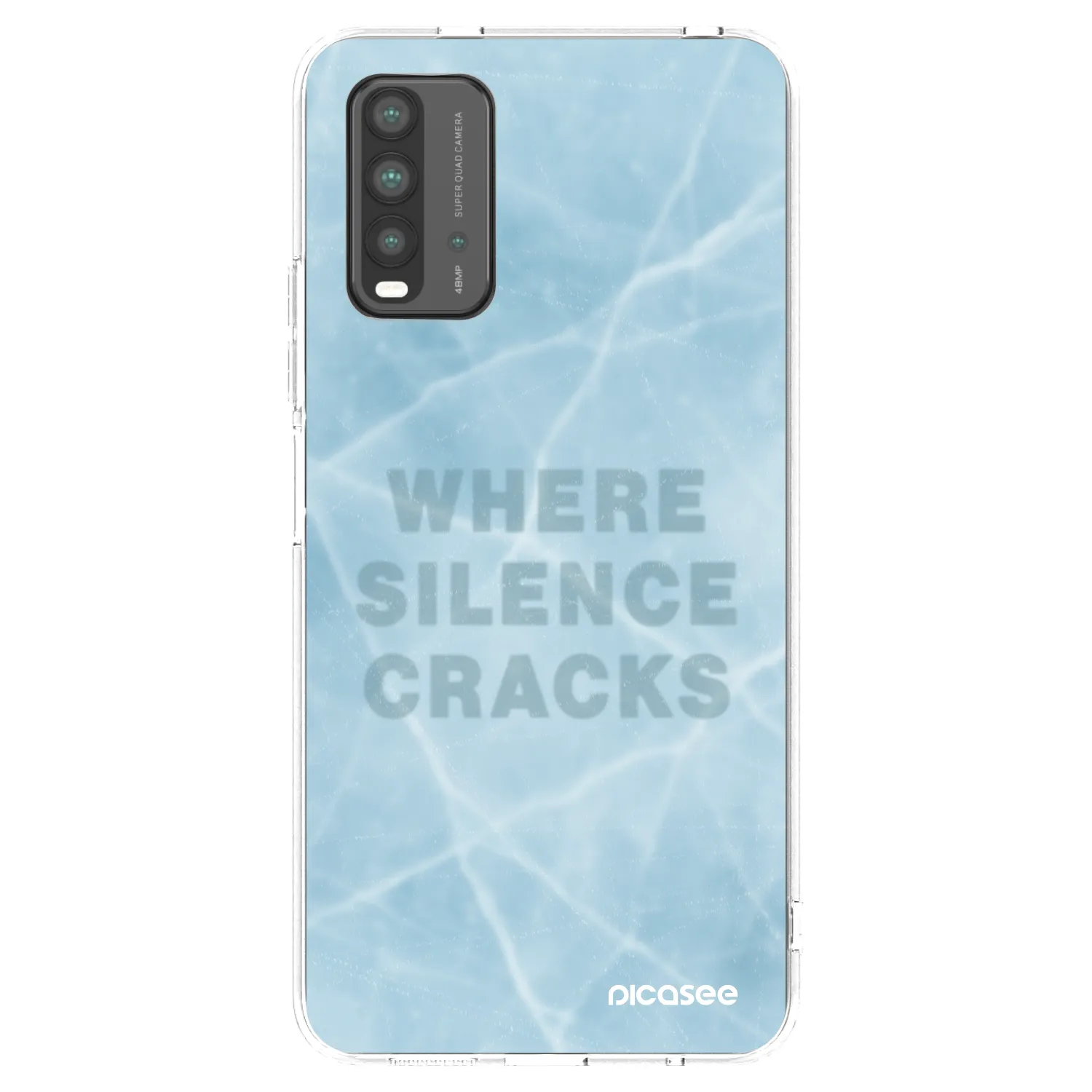 Picasee silikonowe przeźroczyste etui na Xiaomi Redmi 9T - SILENCE
