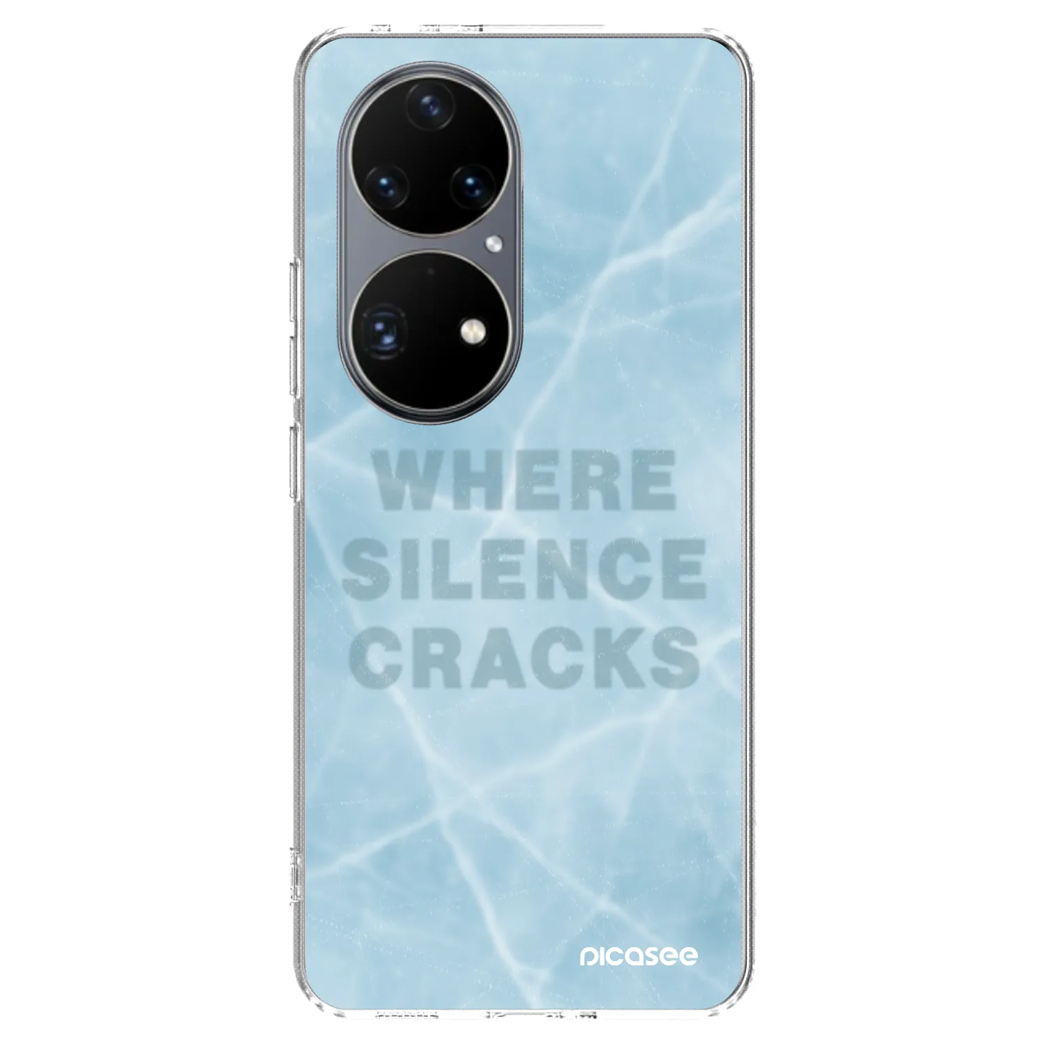 Picasee silikonowe przeźroczyste etui na Huawei P50 - SILENCE