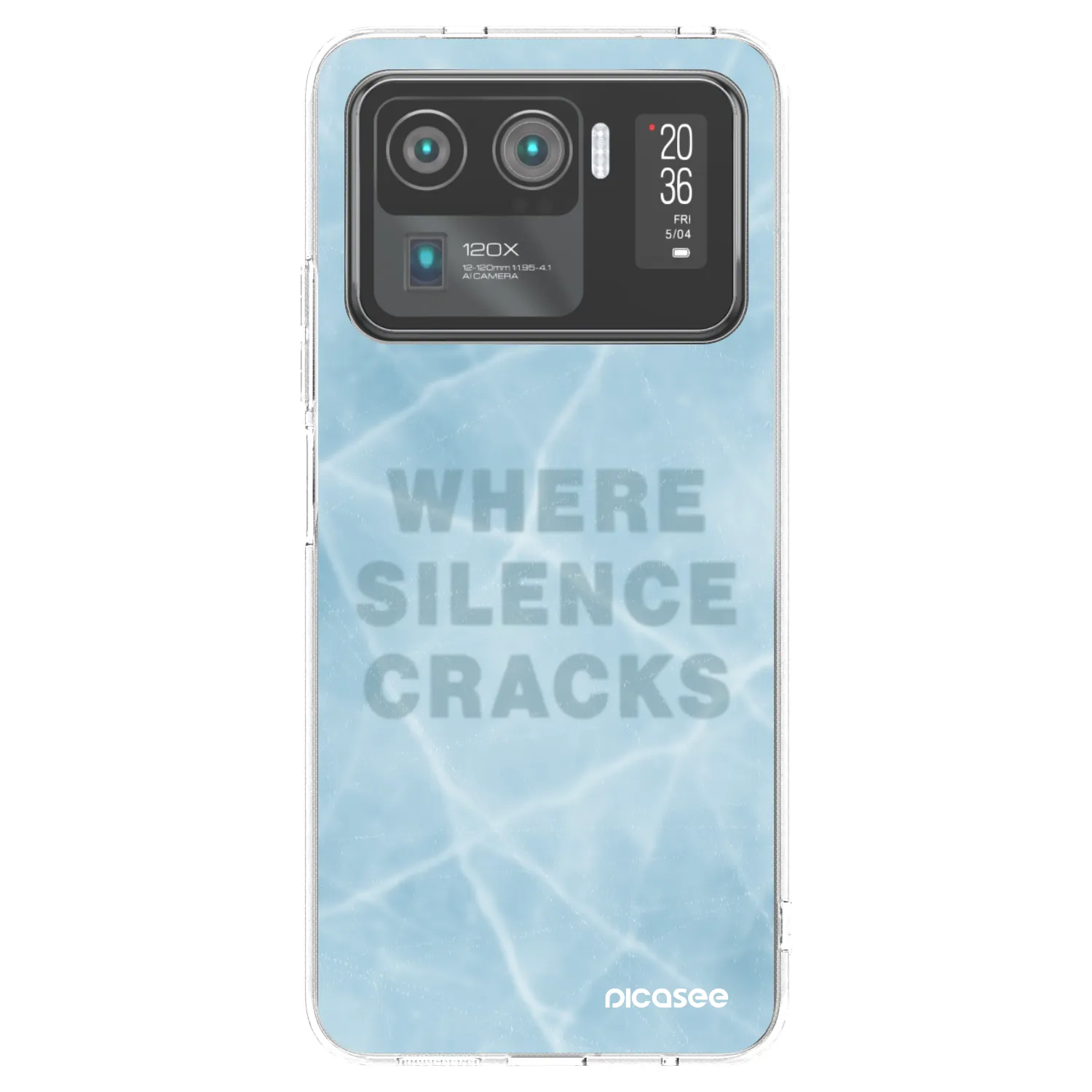 Picasee silikonowe przeźroczyste etui na Xiaomi Mi 11 Ultra - SILENCE