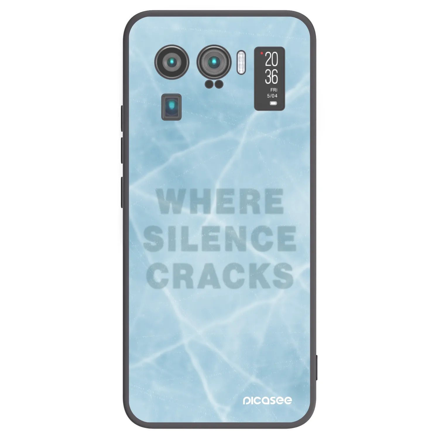Picasee silikonowe czarne etui na Xiaomi Mi 11 Ultra - SILENCE