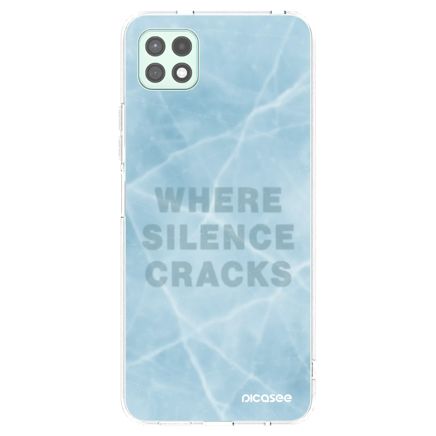 Picasee silikonowe przeźroczyste etui na Samsung Galaxy A22 A226B 5G - SILENCE