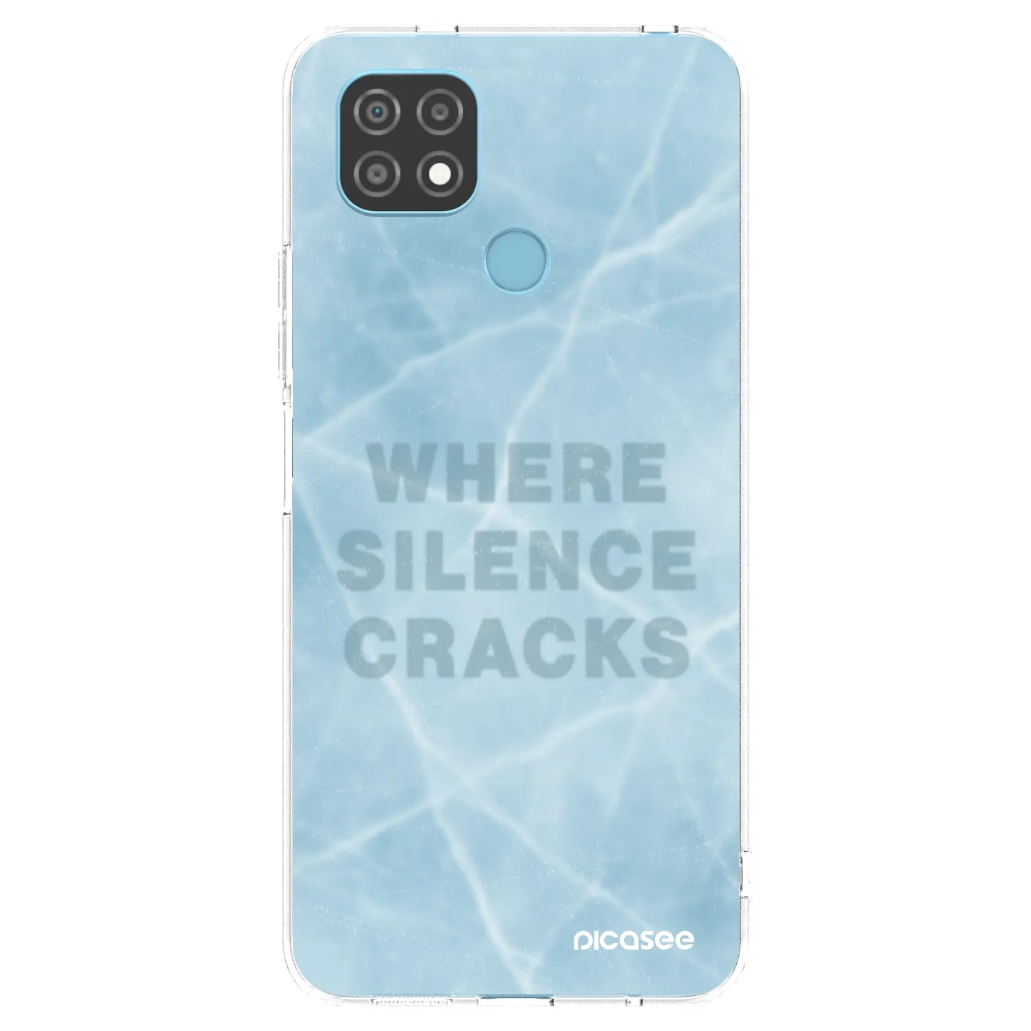 Picasee silikonowe przeźroczyste etui na Realme C21 - SILENCE