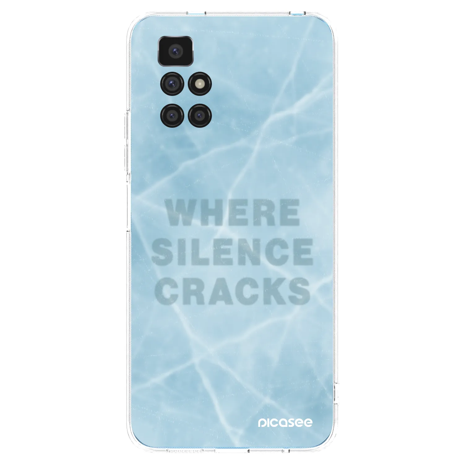 Picasee silikonowe przeźroczyste etui na Xiaomi Redmi 10 - SILENCE