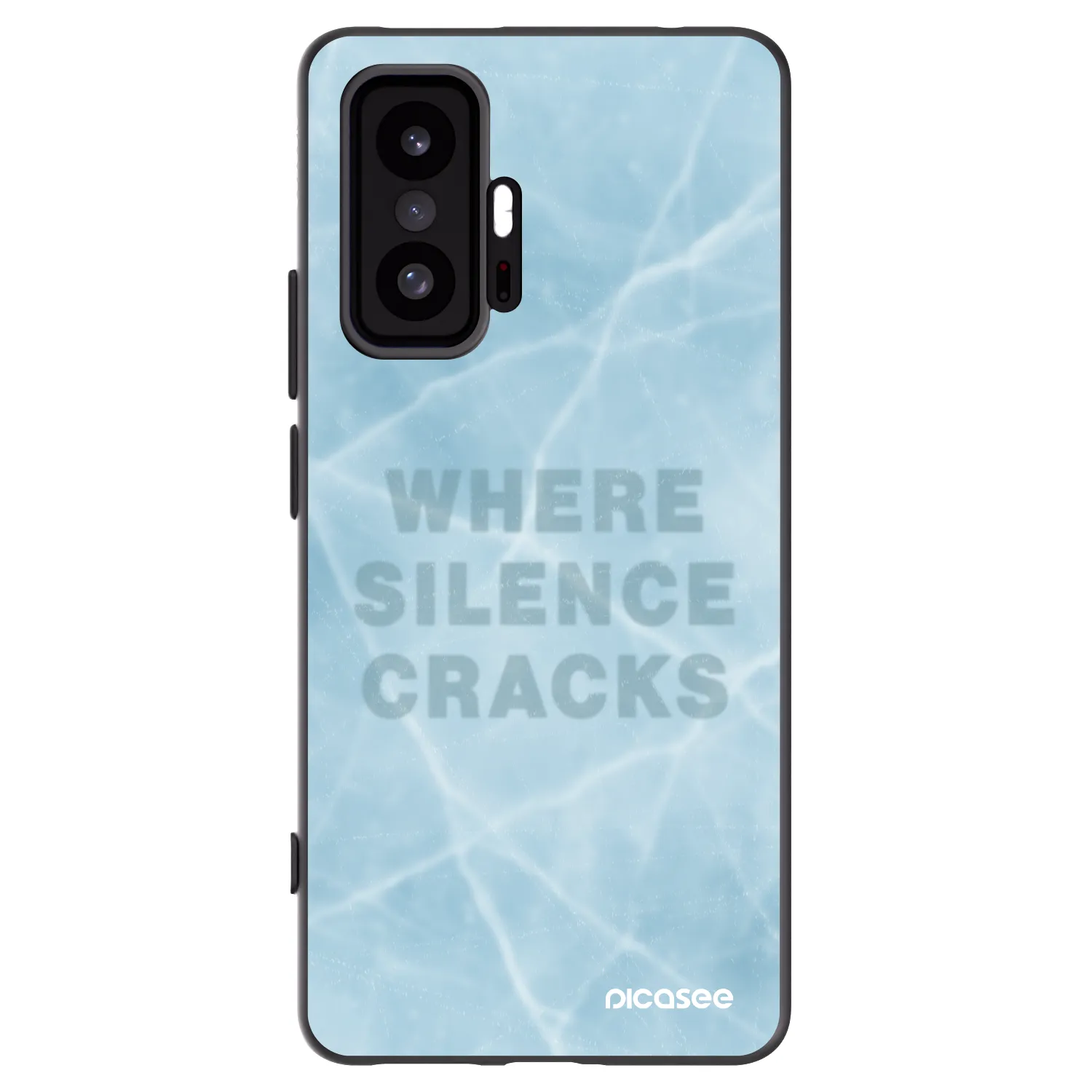 Picasee silikonowe czarne etui na Xiaomi 11T - SILENCE