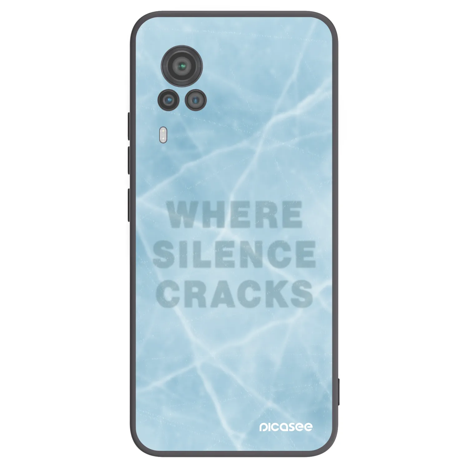 Picasee silikonowe czarne etui na Vivo X60 Pro 5G - SILENCE
