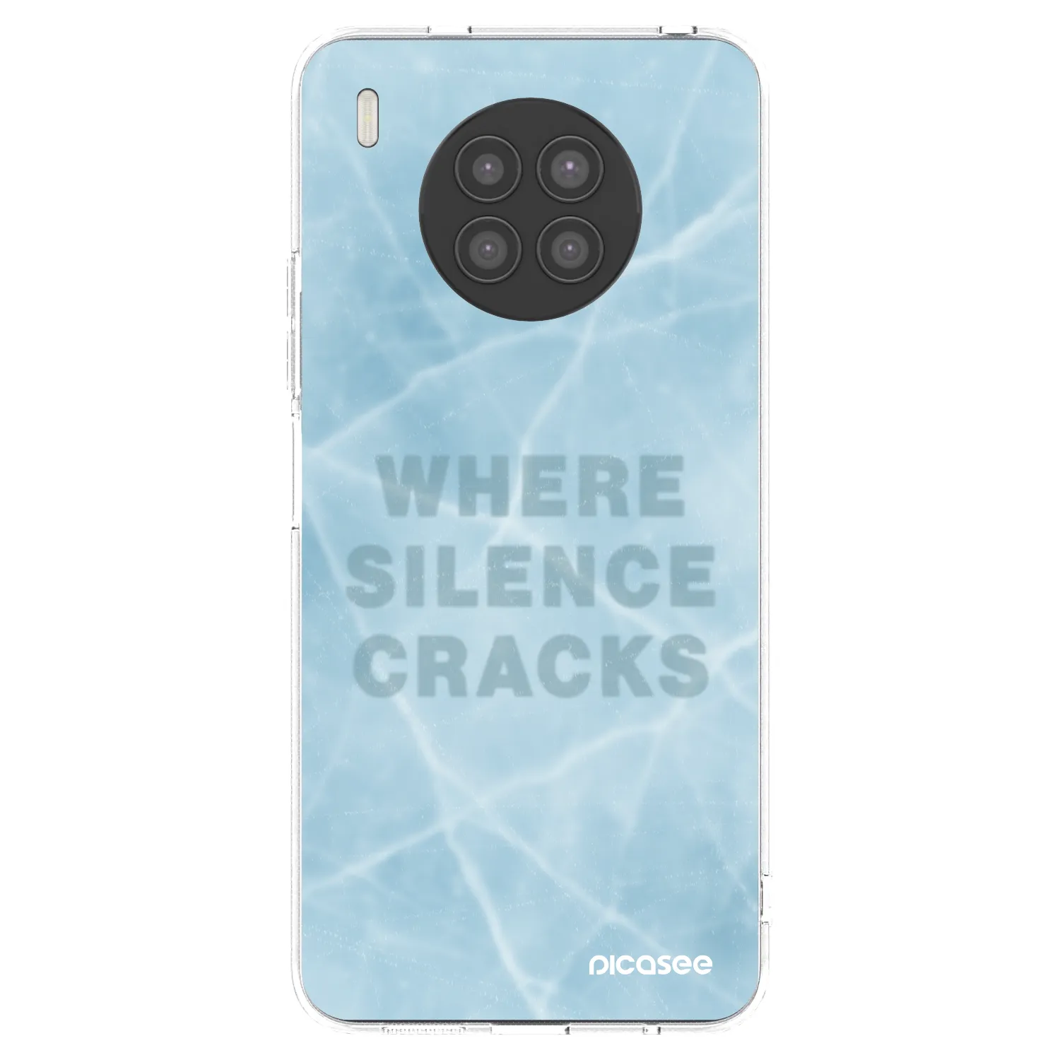 Picasee silikonowe przeźroczyste etui na Huawei Nova 8i - SILENCE