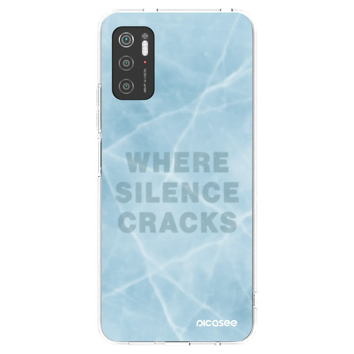 Picasee silikonowe przeźroczyste etui na Xiaomi Poco M3 Pro 5G - SILENCE