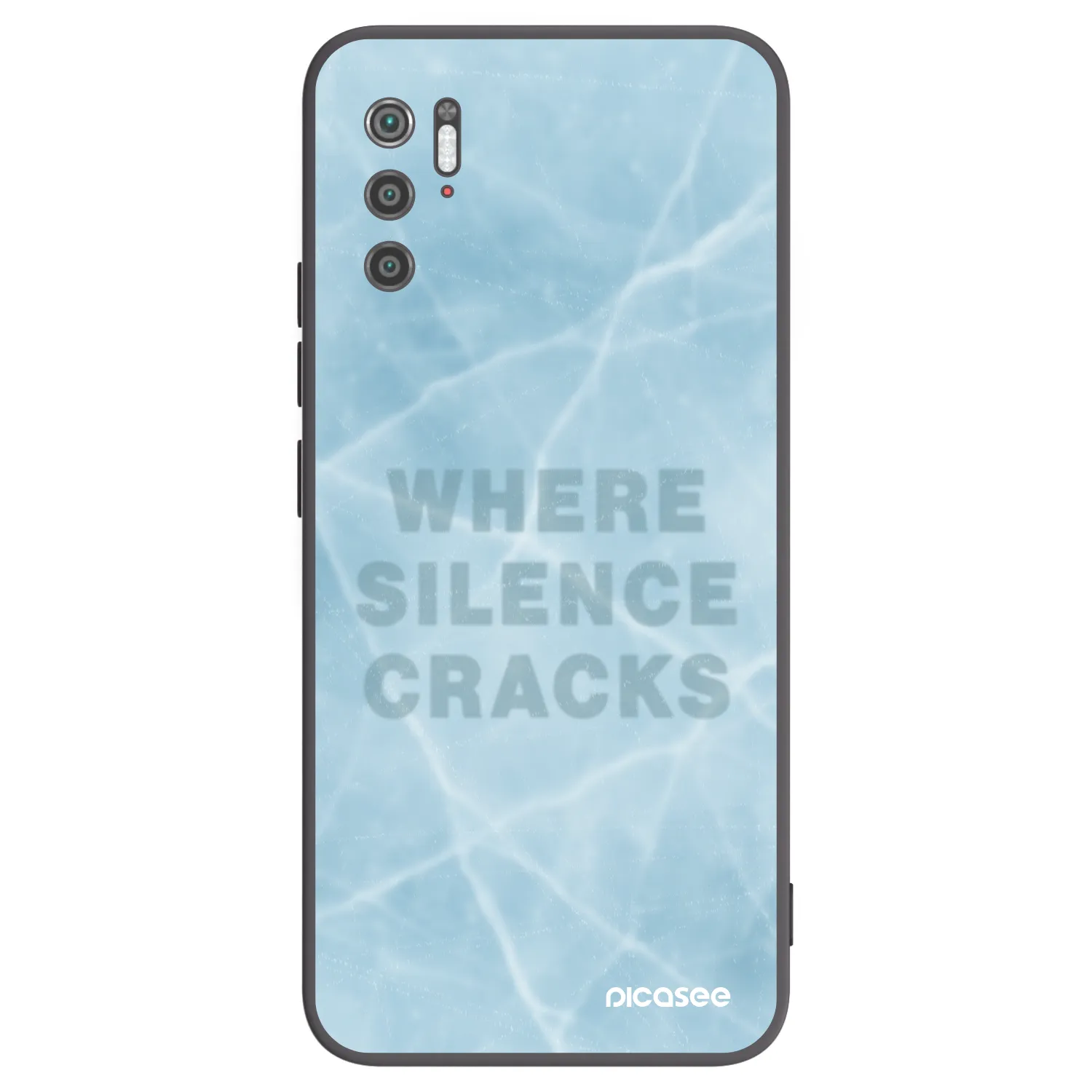 Picasee silikonowe czarne etui na Xiaomi Poco M3 Pro 5G - SILENCE