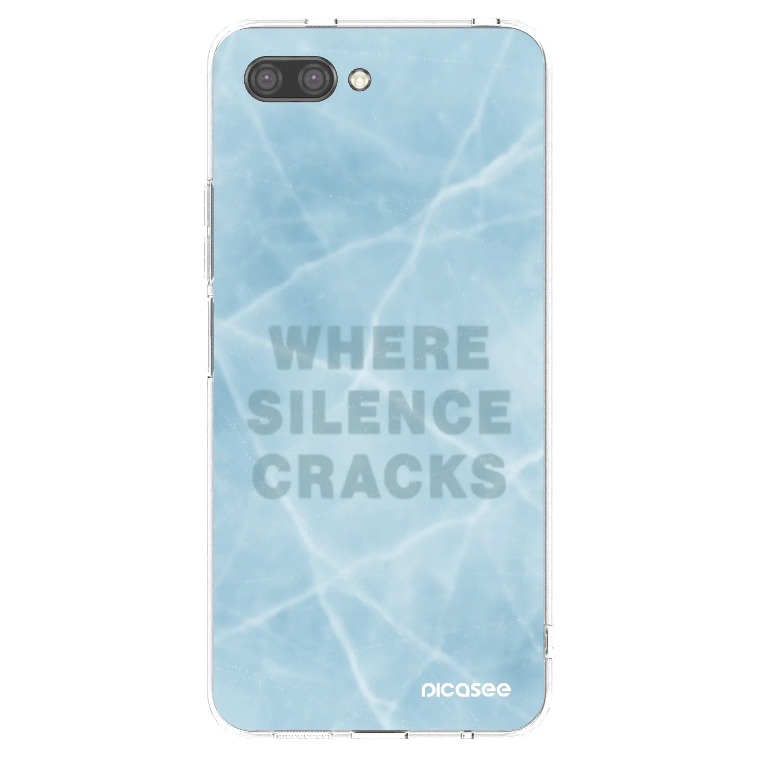 Picasee silikonowe przeźroczyste etui na Honor 10 - SILENCE