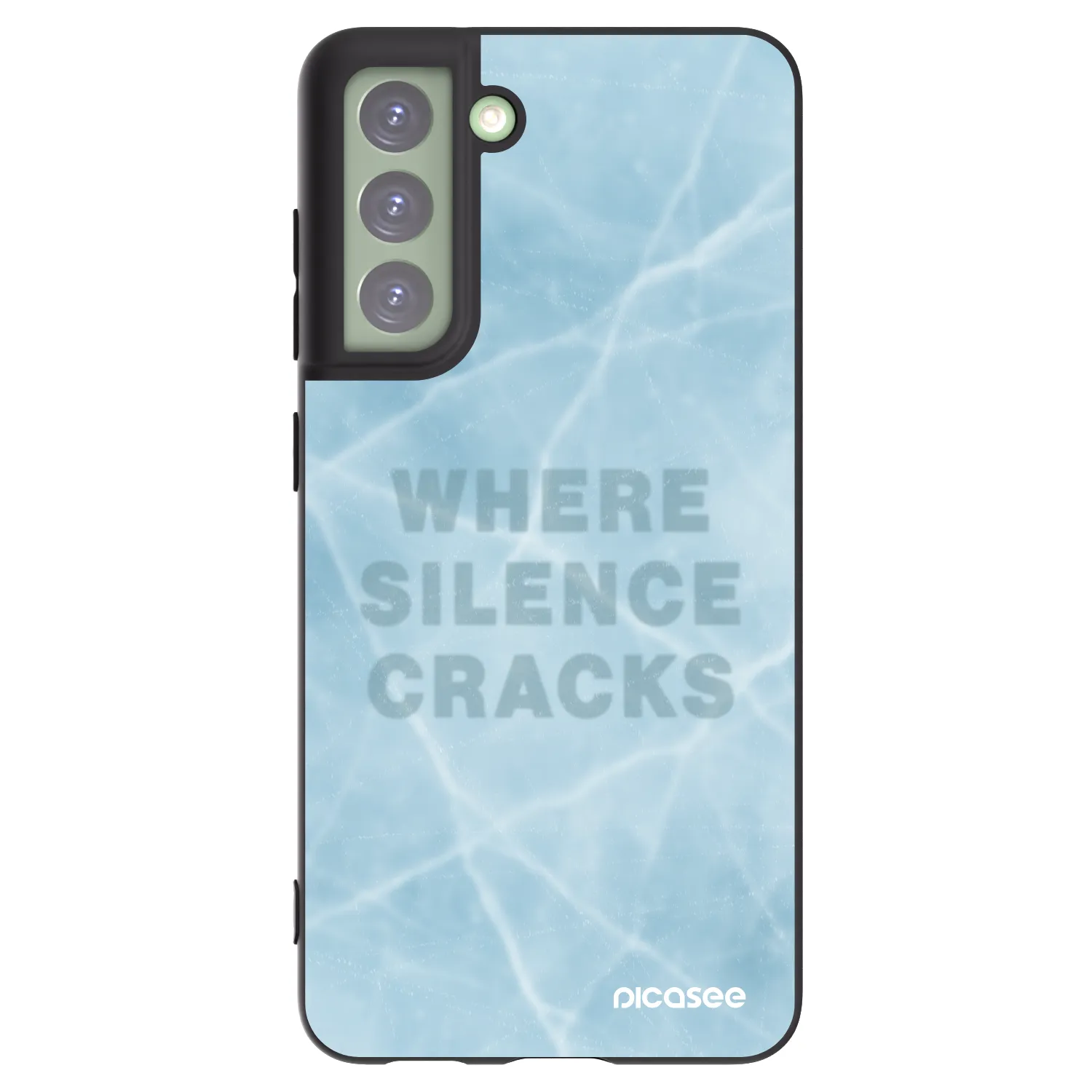 Picasee silikonowe czarne etui na Samsung Galaxy S21 FE 5G - SILENCE