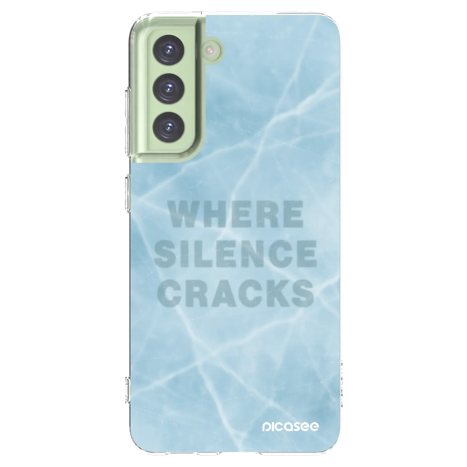Picasee silikonowe przeźroczyste etui na Samsung Galaxy S21 FE 5G - SILENCE