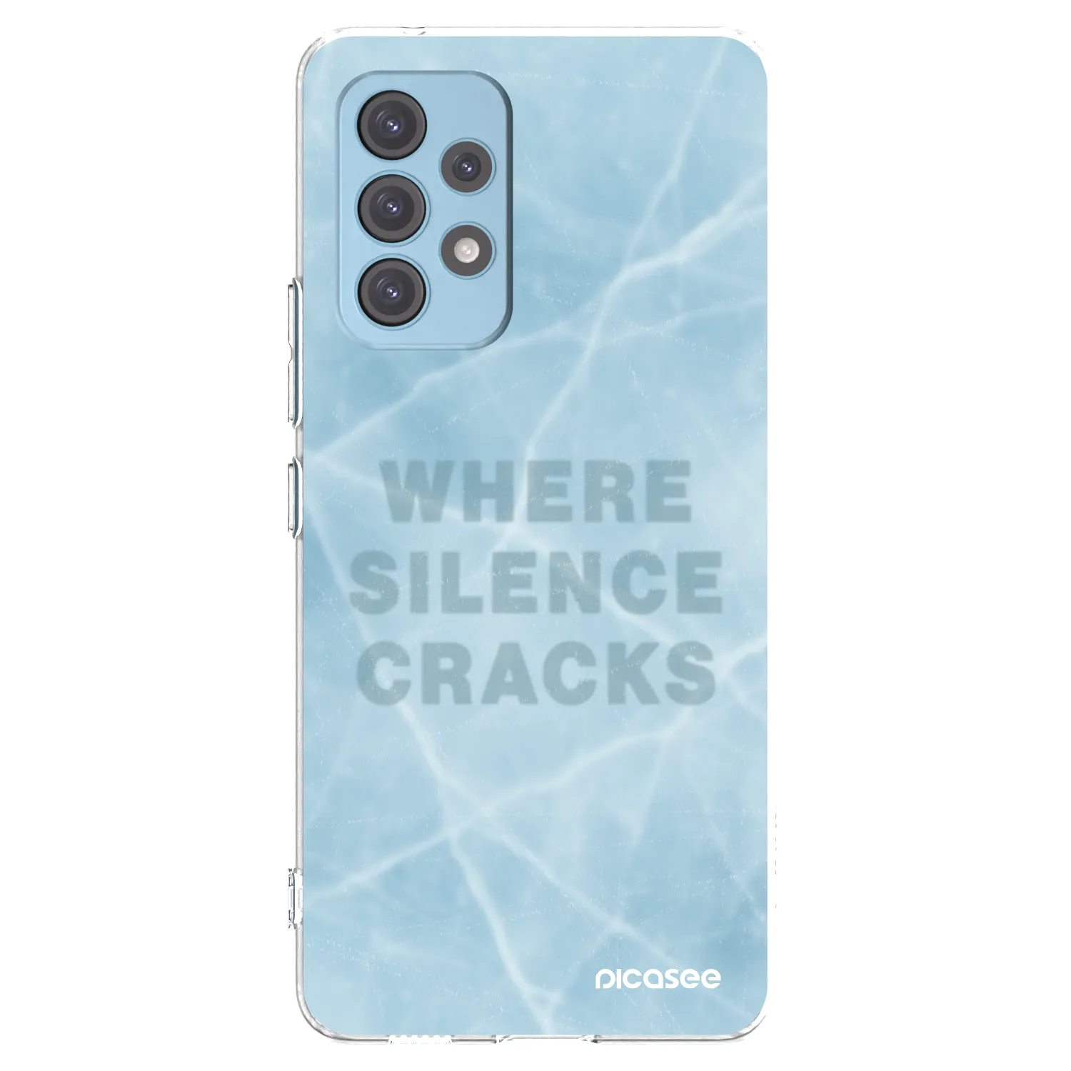 Picasee silikonowe przeźroczyste etui na Samsung Galaxy A53 5G A536 - SILENCE