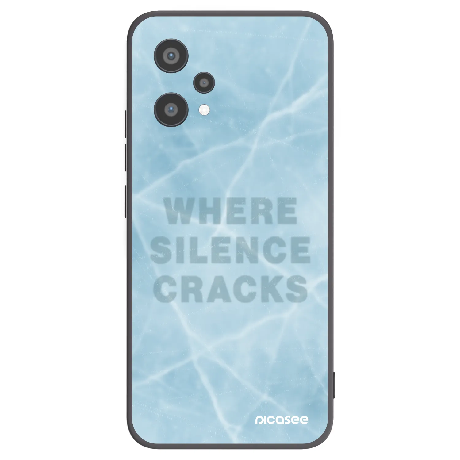 Picasee silikonowe czarne etui na Realme 9 Pro 5G - SILENCE