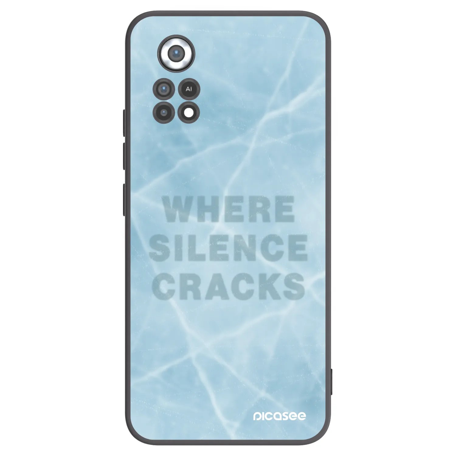 Picasee silikonowe czarne etui na Xiaomi Poco X4 Pro 5G - SILENCE