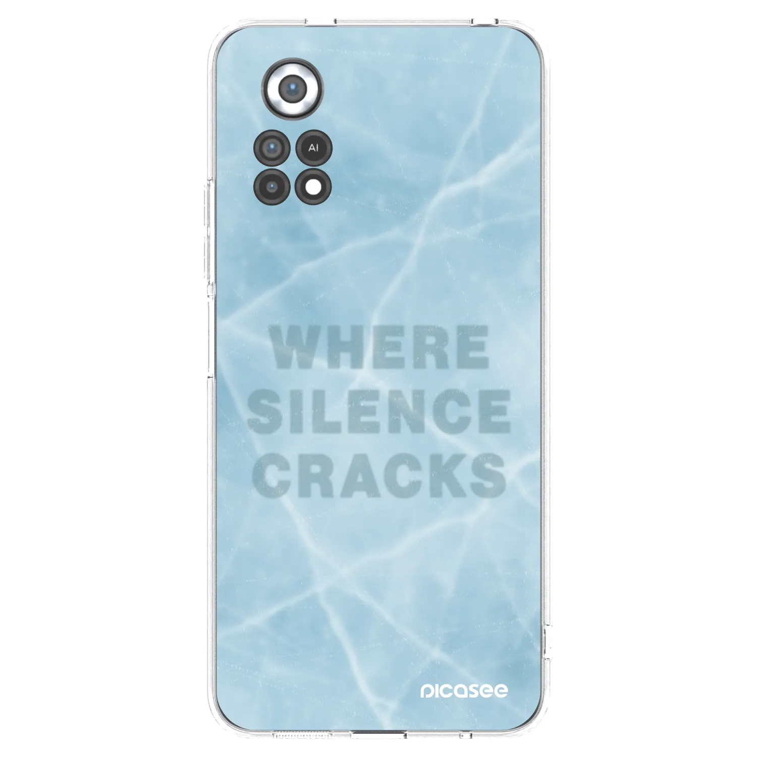 Picasee silikonowe przeźroczyste etui na Xiaomi Poco X4 Pro 5G - SILENCE